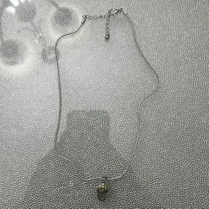 Silver Necklace with Stone Gem (NEW)